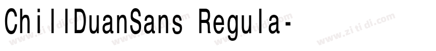 ChillDuanSans Regula字体转换